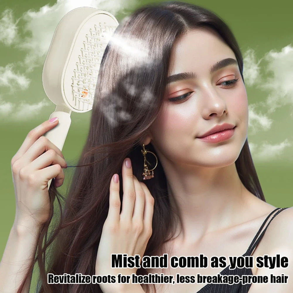 Rechargeable Electric Steam Hair Brush